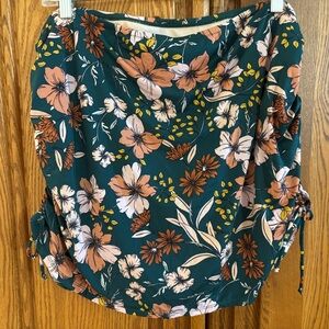 Ryllace Green Floral Swim Skirt 22